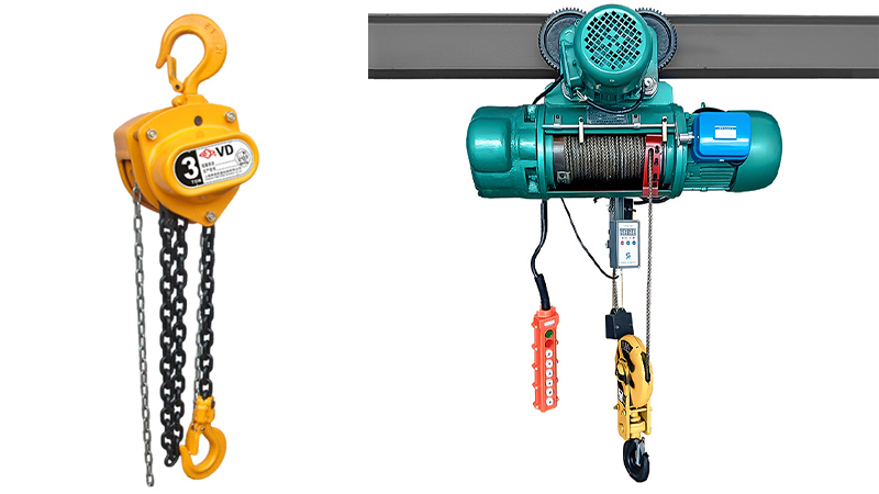 Comment choisir entre un palan manuel et un palan électrique ?